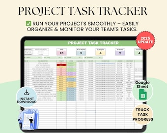 Project Task Tracker Google Sheet: Team Collaboration Template