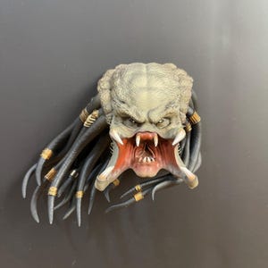 Predator Magnet. Predator Hunter Hand-Painted. Predator Figure. Sculpture | Predator Figure Model.  Hunter Magnet Collectible