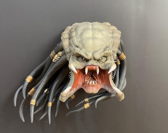 Predator Magnet. Predator Hunter Hand-Painted. Predator Figure. Sculpture | Predator Figure Model.  Hunter Magnet Collectible
