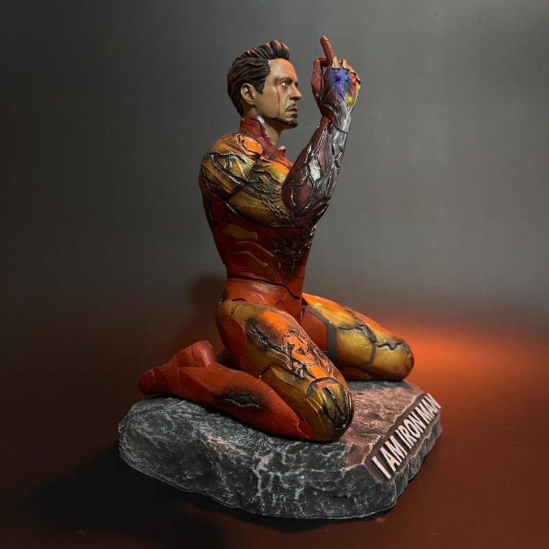 Ironman Sammler Statue Handbemalt | Wunderbare Figur | Besonderes Tag Geschenk | Toni Stark | Rächer Figur Bild 3