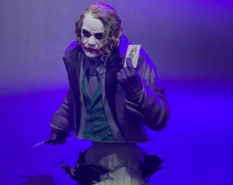 Heath Ledger Joker Bust Collectible Statue Hand-Painted | DC | Premium Figures