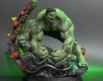 HULK Sammler Statue Handbemalt | Staunen | Unglaublicher Hulk | Premium Figuren