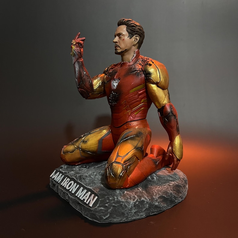 Ironman Sammler Statue Handbemalt | Wunderbare Figur | Besonderes Tag Geschenk | Toni Stark | Rächer Figur Bild 2