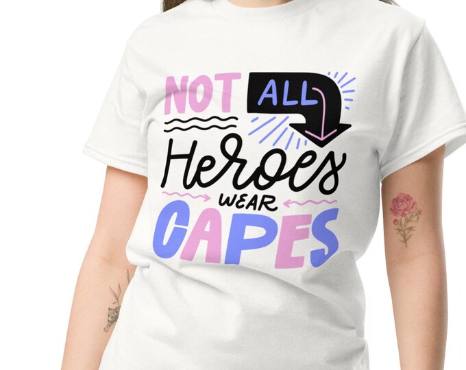 Classic Cotton Shirt - Heroes Wear Capes Tee