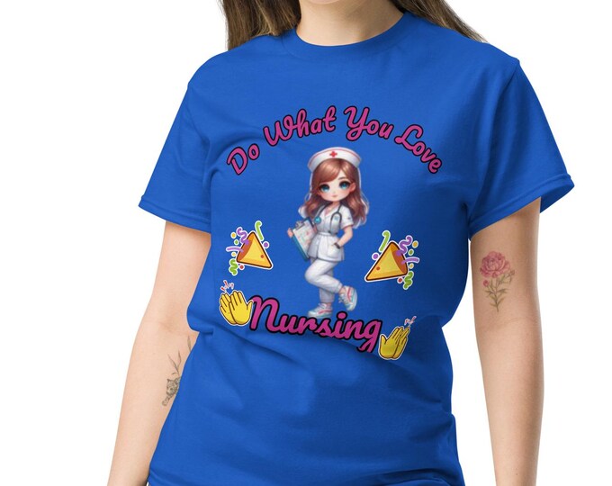 Nurse Gift Idea - Vintage Style Tee with Cute Nursing Graphic