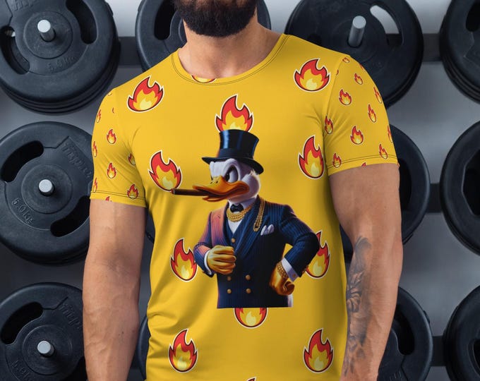 Cool Duck Athletic Top with Unique Emoji Design