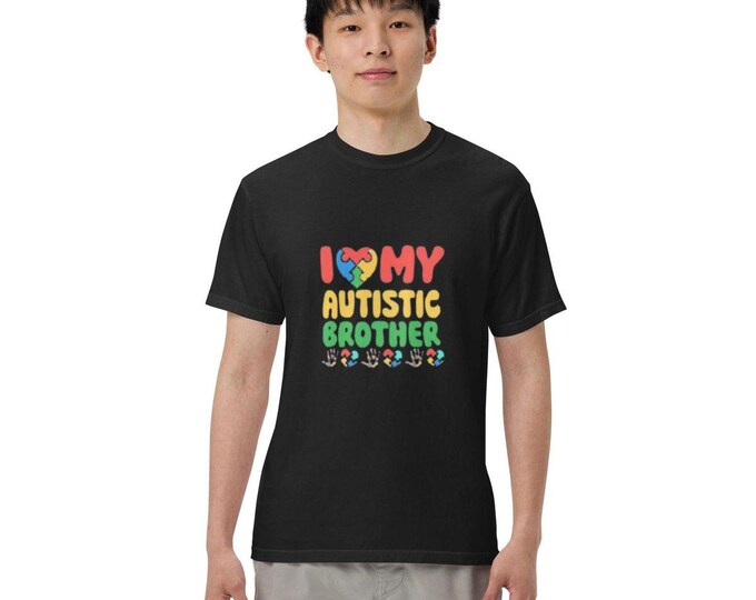 Autism Awareness Unisex Tee - Unique Garment-Dyed Heavyweight T-shirt