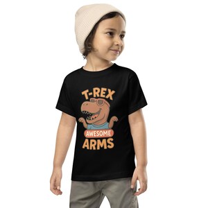 おもしろT-Rex幼児用半袖Tシャツ - 「素晴らしい腕」かわいい恐竜キッズTシャツ 1T～5T