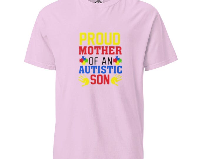 Mother of Autistic Son Tee, Support Autism Awareness, Gender-Neutral Shirt