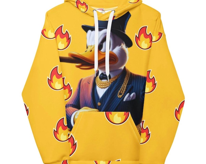 Urban Gangster Duck Hoodie - Gender-Neutral Streetwear