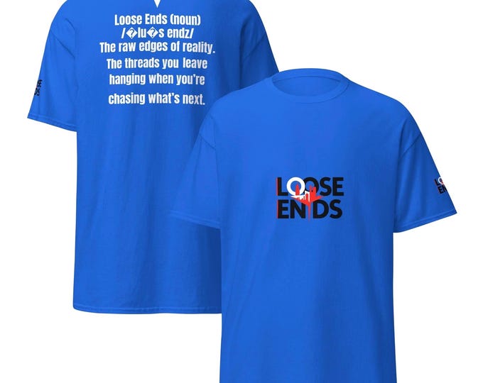 Loose Ends Graphic T-Shirt – Unisex Streetwear Tee | Edgy Minimalist Design | Urban Fashion Classic Fit Shirt"