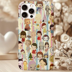 Aesthetic Yoshitomo Nara Collage Phone Case, Iphone 16 15 14 13 12 11 Pro Max Case, Samsung Galaxy, Kawaii, Anime Phone Case, Japanese Art