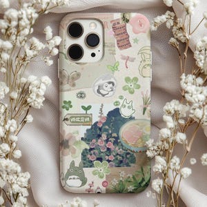 Totoro Handyhülle, Kawaii Anime Geschenk für iPhone, Samsung, Pixel (MagSafe erhältlich)