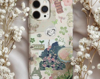 Totoro Phone Case, Kawaii Anime Gift for iPhone, Samsung, Pixel (Magsafe Available)