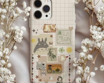 Totoro Tough Phone Case, Kawaii Anime Gift for iPhone, Samsung & Pixel (Magsafe Available)
