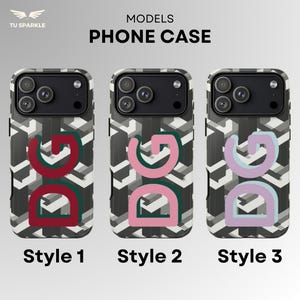 Personalized Monogram Phone Case: iPhone, Samsung & Pixel | Geometric Custom Initials (MagSafe Available)
💎 Your phone is part of your everyday life — make it yours.
This personalized monogram phone case features a bold geometric pattern and customizable initials designed to stand out. Inspired by modern luxury patterns, it brings a designer-style identity to something you carry every day.