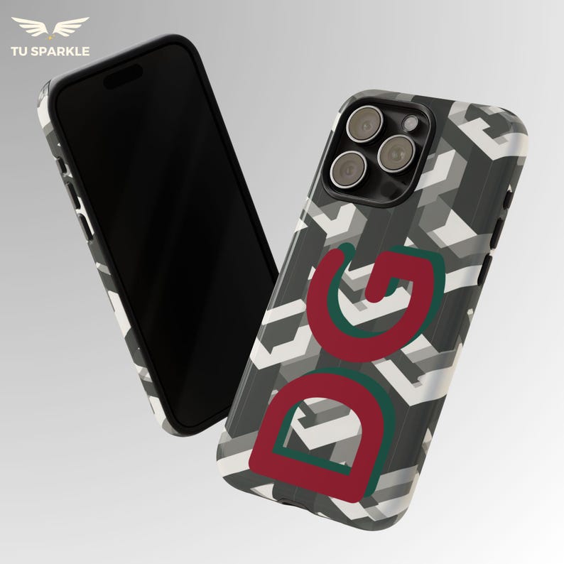 Personalized Monogram Phone Case: iPhone, Samsung & Pixel | Geometric Custom Initials (MagSafe Available)
💎 Your phone is part of your everyday life — make it yours.
This personalized monogram phone case features a bold geometric pattern and customizable initials designed to stand out. Inspired by modern luxury patterns, it brings a designer-style identity to something you carry every day.