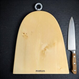 Seltenes Tasmanisches Huon Pine Servierbrett | Industrie Griff ""Arch"" Servierplatte | Luxus Charcuterie & Käse Brett | Holz Wandmalerei