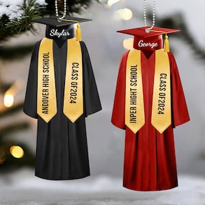 Personalized Graduation Ornament, Personalized Class of 2025 Ornament, High School Graduation Gift, College Graduated, New Graduate Gift