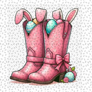 Howdy Easter Png, Cowboy Boots Easter Coquette png, Western Easter Bunny PNG, Happy Easter Png, Funny Easter Png, Retro Easter Shirt png