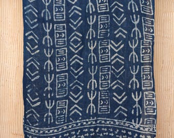 Indigo Hand Block Printed Scarf