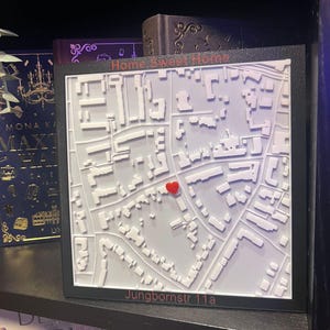 Dein Ort, deine Geschichte – 3D-Karte mit Herz <3