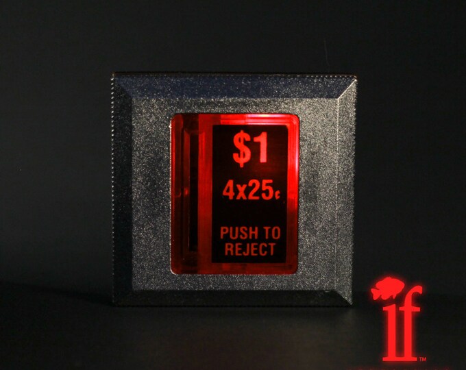 Arcade Belt Buckle Matte Chrome Coindrop... That Lights Up Etsy