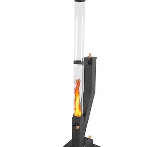 Pellet Stove for Home, Portable Stove, Stove for Garden, Eco-Friendly Wood Stove, Clear Window Fireplace Stove, Heavy Duty Winter Heater