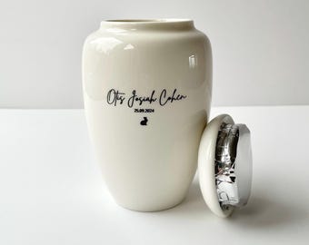 Medium Stillborn Baby Urn for Ashes | Personalised Ceramic Stillbirth Memorial