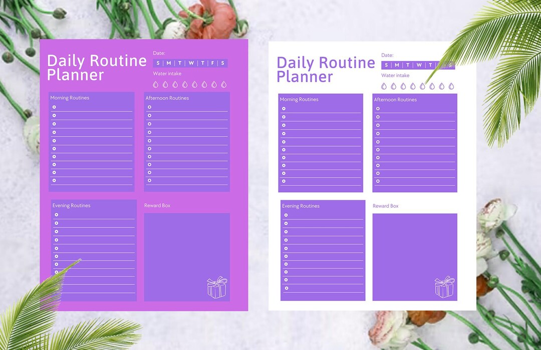 My Routine Builder Routine Builder Planner | Habit Tracker | Self-love Care Plan | ADHD ...