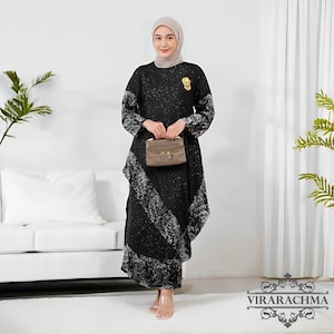 Oneset Bridesmaid Kondangan Kurung Melayu Muslim Women&#39;s Party, Kebaya Dress, Kebaya, Kebaya Modern, Kebaya Encim, Kebaya Set