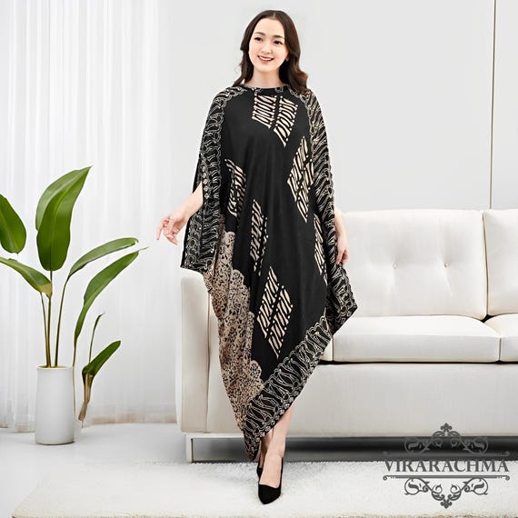 Elegant Maharani Viscose Batik Party Dress For Wedding Invitations, Ethnic Dress, Batik Dress, Batik Kaftan, Batik For Woman, Women Dress