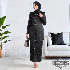 Kebaya Kurung Melayu Sania Oneset Mix Elegant Party, Kebaya Dress, Kebaya, Kebaya Modern, Kebaya Encim, Kebaya Set