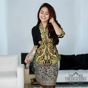knee length dresses for ladies Radiant Indonesian Batik Flair Dress – Jo-Glo
