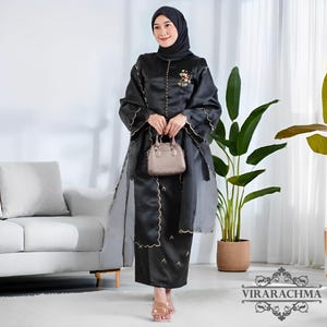 Alifaa Malay Kurung Kebaya Dress Oneset Mix Sequin Party Dress, Kebaya Dress, Kebaya, Kebaya Modern, Kebaya Encim, Kebaya Set