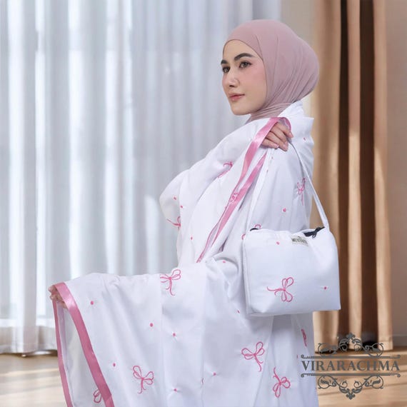 ムケナ大人用2in1トラベル刺繍コケットシリーズ、女性用祈祷服 