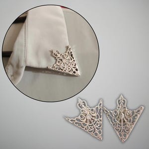Triangle Shirt Collar Pin, Hollow Corner Brooch for Shirts, Gift For Him