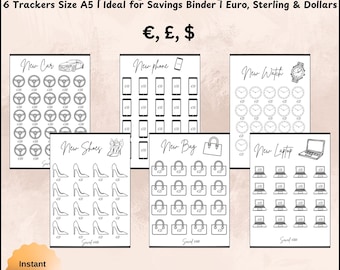 Savings Goal Tracker: Visual Budget Planner (Digital Download)