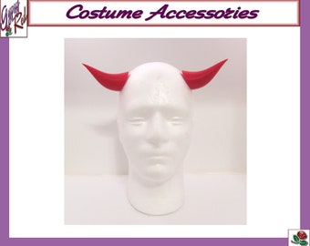 Twisted Red Demon Devil Horns Costume Cosplay 3D Printed ABS Plastic Accessories Custom Colors