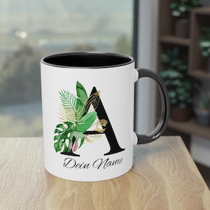 Tasse personalisierte-Geschenke Buchstabe Kaffeetasse Geburtstagsgeschenk Freundin Kollegin Abschluss-Geschenk Keramiktasse Muttertag