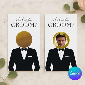 Who Has The Groom Editable Bridal Shower Game, Scratch off Find The Groom Game, Printable bachelorette Game, Celeb Who Has the Groom, Canva
