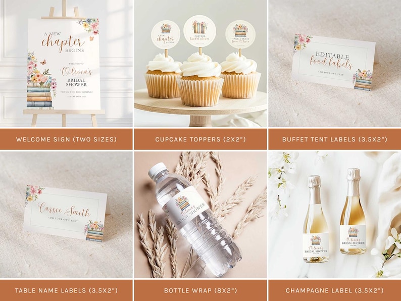 Best Chapter Label A New Chapter Storybook Bridal Shower Bundle, Book Themed Bachelorette ...