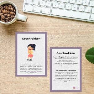 Kaartenset gevoelens voor kinderen (24 kaarten) PDF bestand