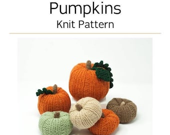 Pumpkins / Knit / Pattern / Halloween / DIY / Decor