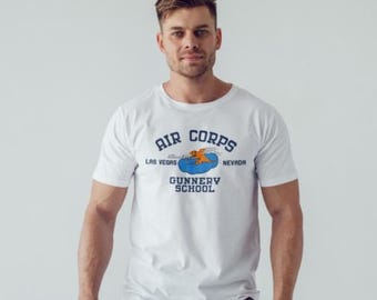 Air Corps T Shirt SS146 Unisex Graphic Tee 100% Cotton White
