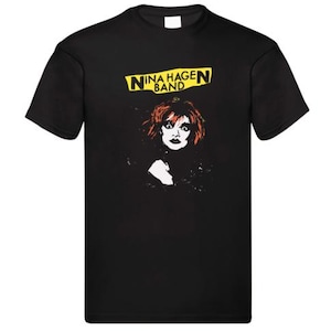 Nina Hagen Band T Shirt GT223 Unisex Style 100% Cotton Black