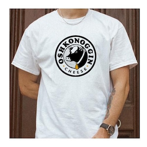 Oshkonoggin Cheese T Shirt GT050 Unisex Style 100% Cotton White