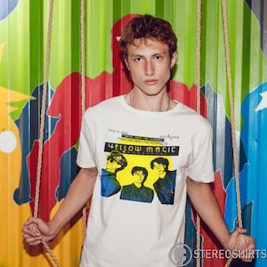 Gelbes magisches Orchester-T-Shirt SS197 Unisex Grafik-T-Stück 100% Baumwolle Weiß GRATIS UK-Lieferung