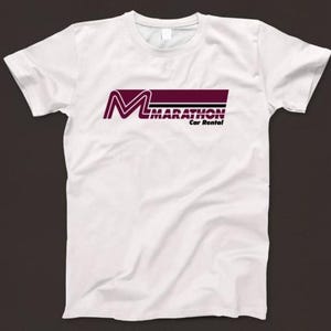 Marathon Car Rental T Shirt GT261 Unisex Style 100% Cotton White
