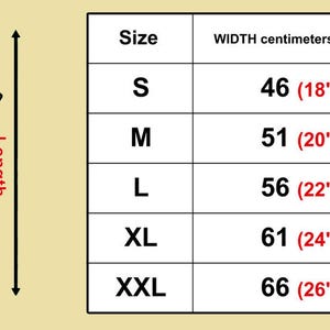 Puede incluir: Tabla de tallas para una camiseta con medidas en pulgadas y cent&iacute;metros. La tabla muestra el ancho y la longitud de la camiseta en diferentes tallas: S, M, L, XL y XXL.